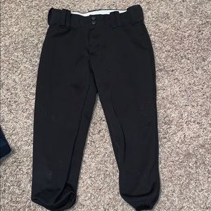 youth XL black softball pants
